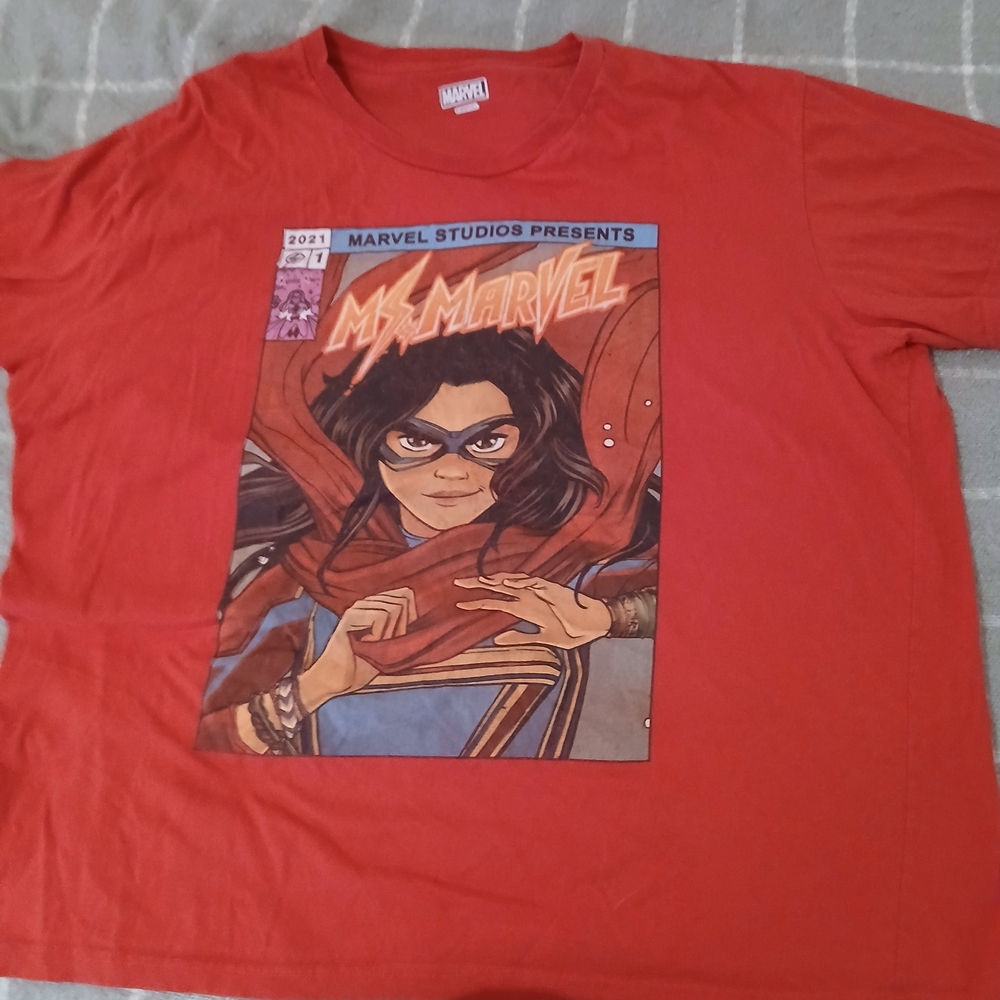 Marvel Ms. Marvel Red Graphic T-Shirt